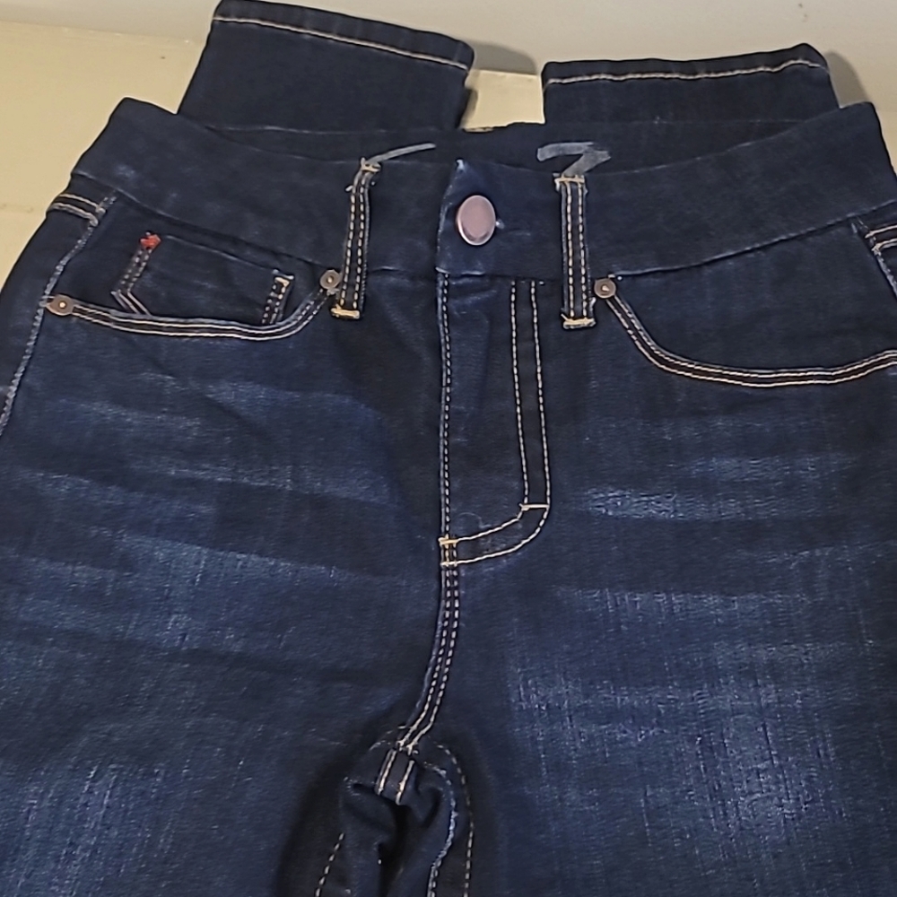Seven 7 tummyless High rise skinny jeans.